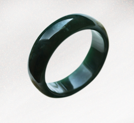 天然藍水翡翠A貨手鐲糯冰種玉鐲子圖