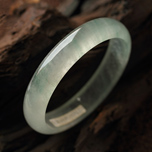 章臺楊柳天然緬甸老坑A貨冰玻種飄翠玉手鐲 內徑60.7MM圖