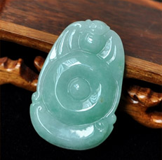 心醉神迷緬甸老坑天然翡翠A貨翡翠掛件圖