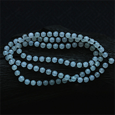 玲瓏嬌美天然緬甸老坑A貨冰種翡翠玉石珠子項鏈掛件鏈繩