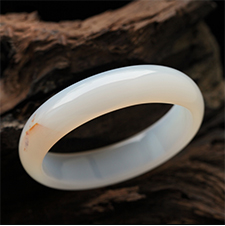 余霞成綺天然瑪瑙手鐲 內徑58.3mm